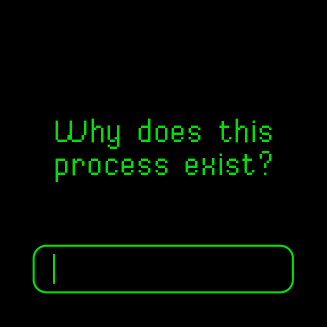 Why does this process exisr
