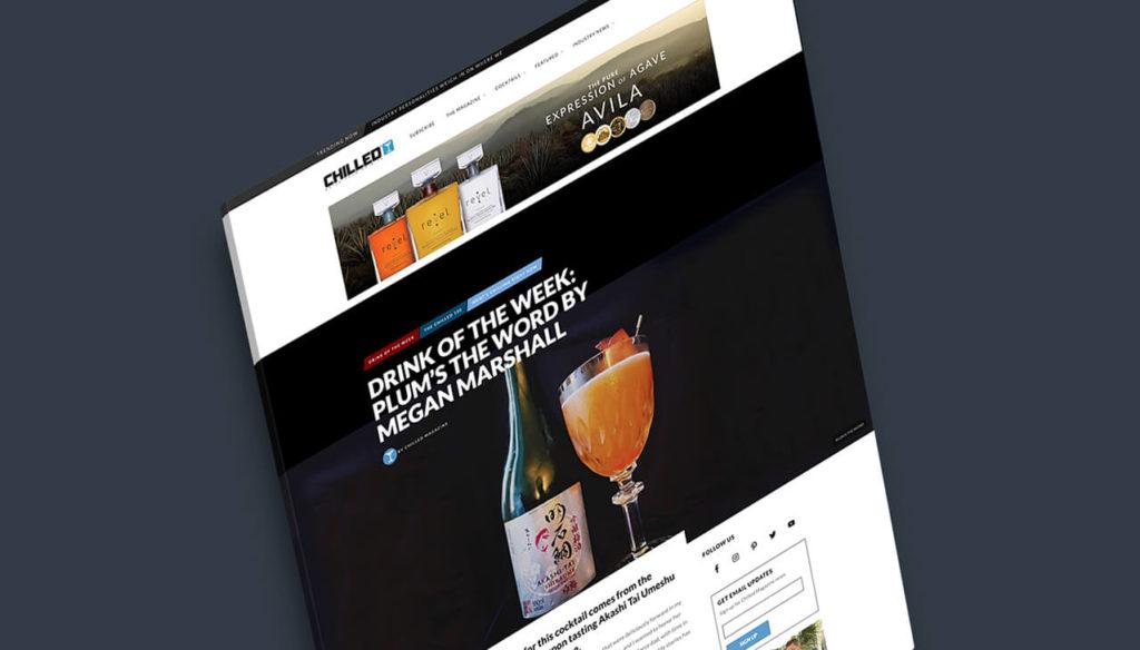Chilled's Drink of the Week website landing page