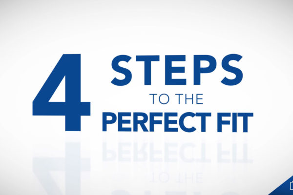 Lowe's 4 steps to the perfect fit graphic