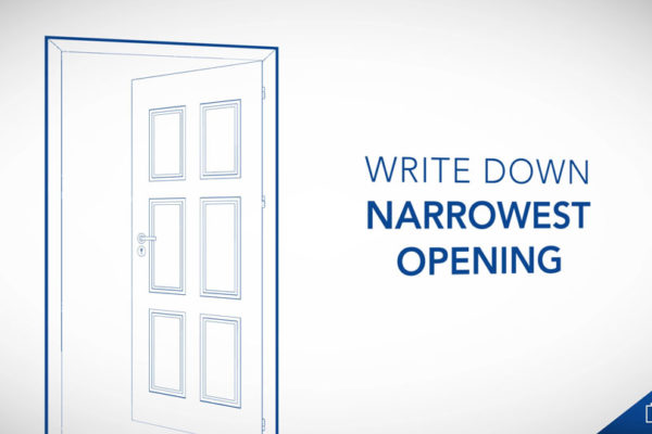 Lowe's Write Down the Narrowest Opening graphic