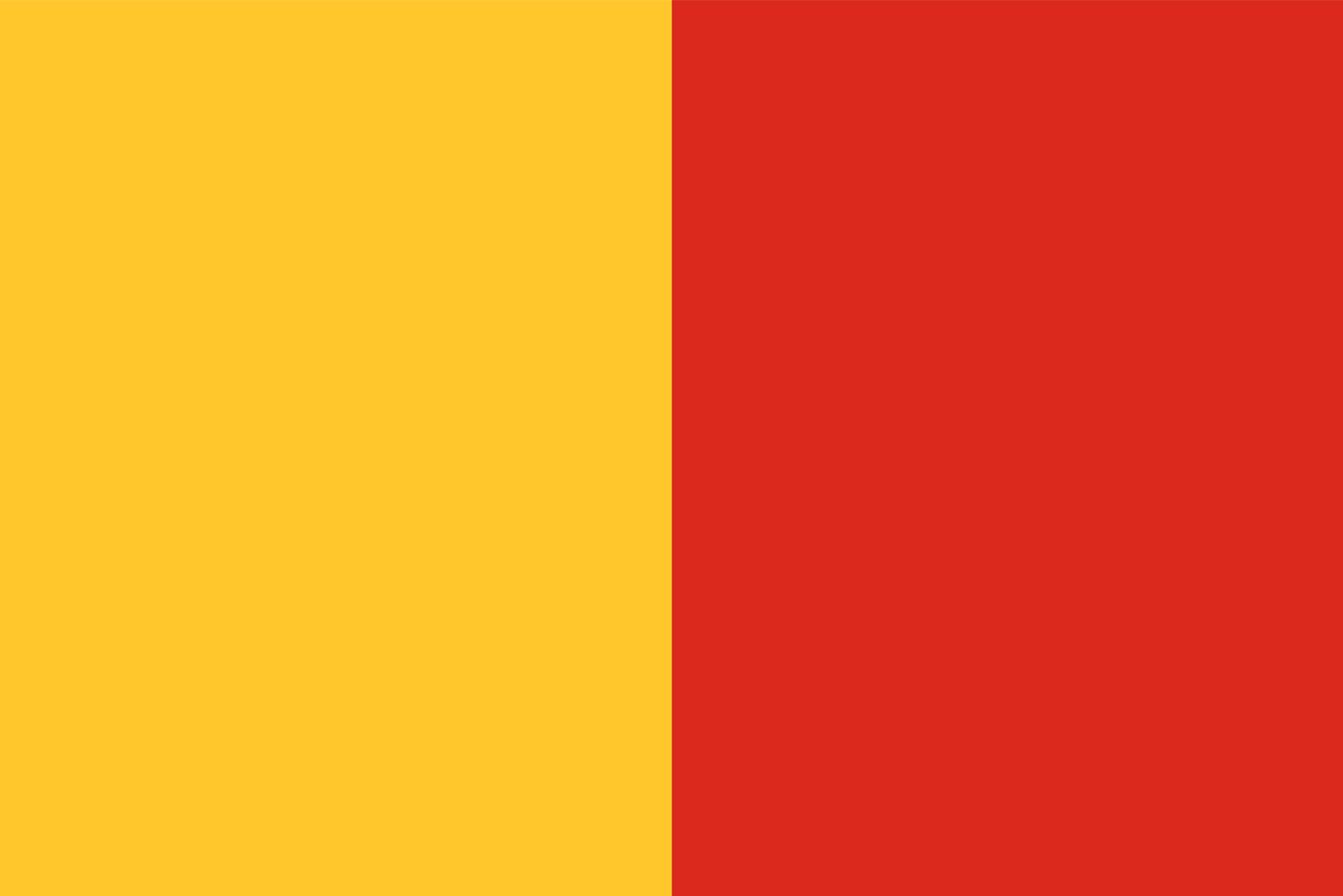 Block of red and yellow