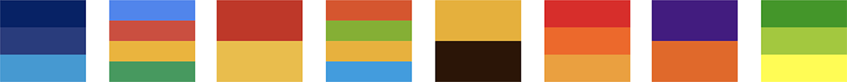 Color palette samples