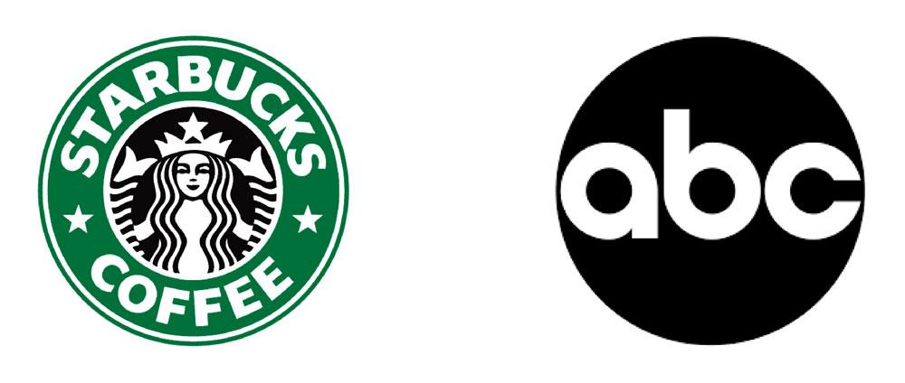 Starbucks and ABC logos