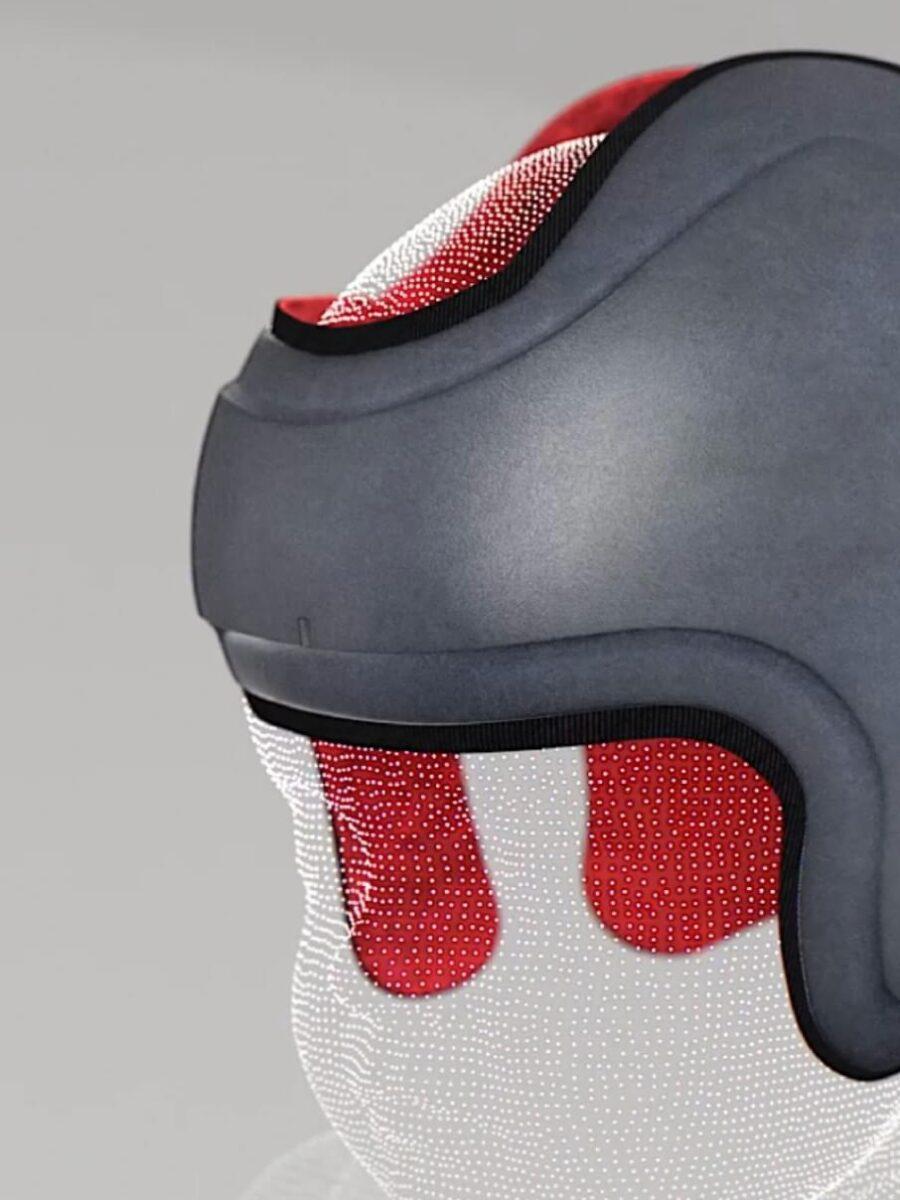 Digital image of Ottobock child's head orthotic